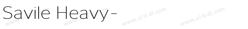 Savile Heavy字体转换